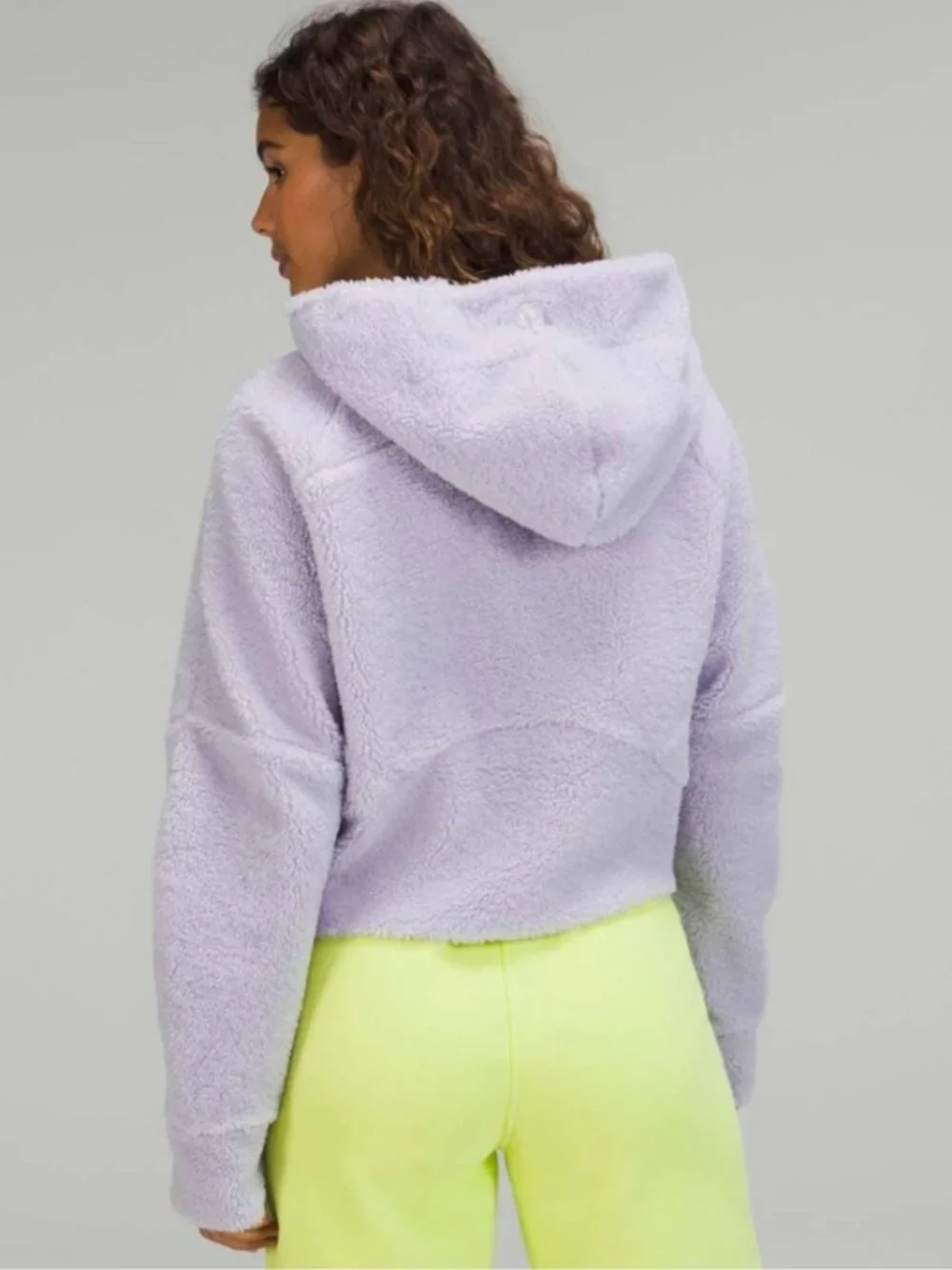 Lululemon Scuba  Oversized Half-Zip Fleece Hoodie Faint Lavender M/L